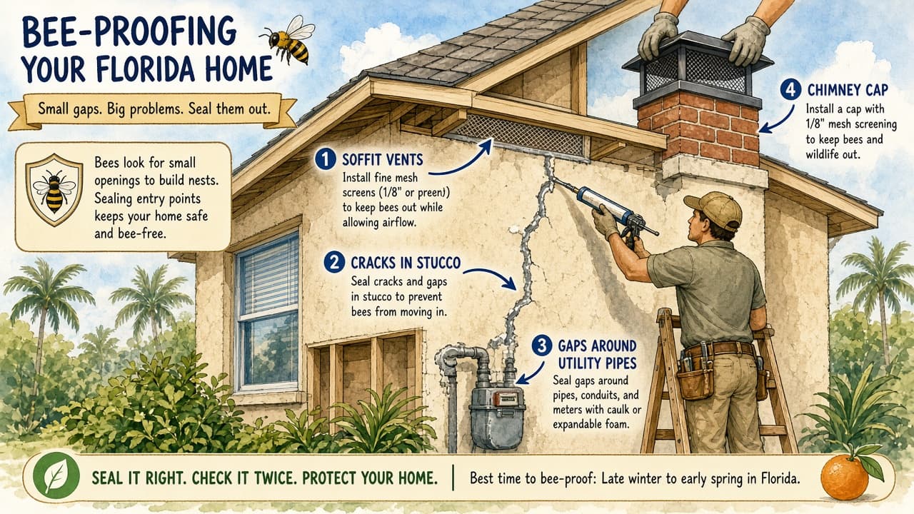 How to Bee-Proof Your Home in Florida