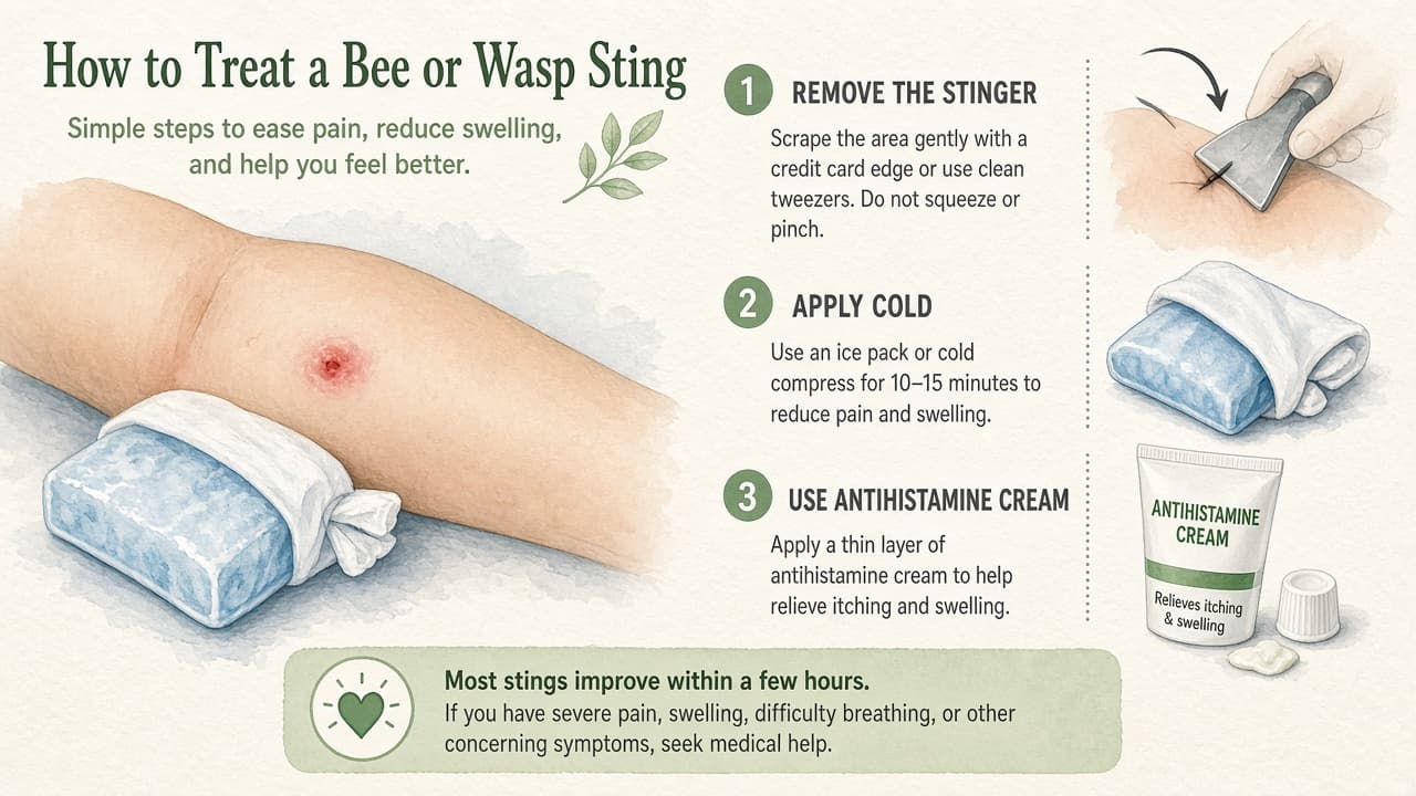 What to Do If You Get Stung by a Bee or Wasp