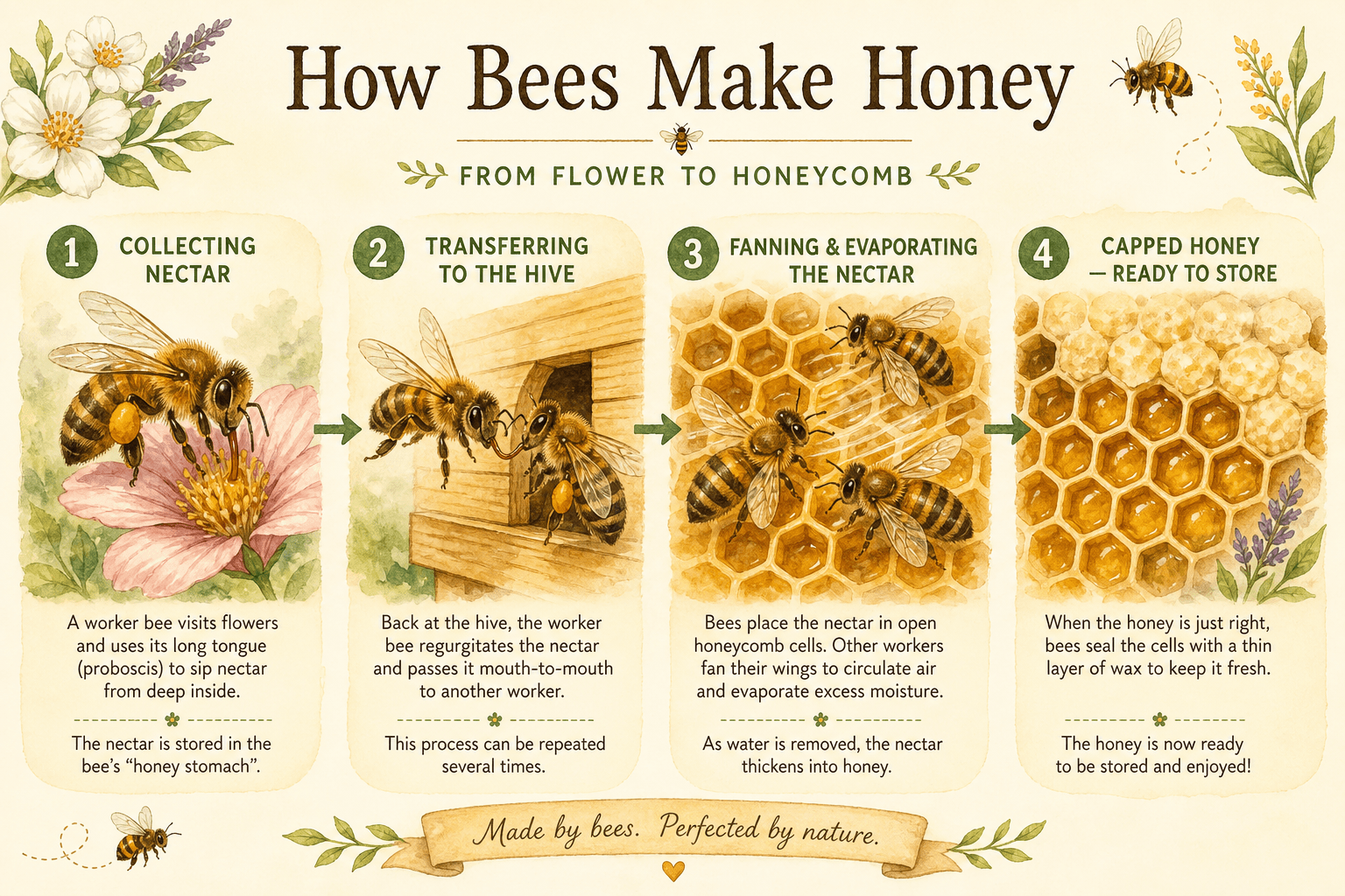 How Bees Make Honey: The Full Process