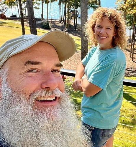 James teaching students about beekeeping