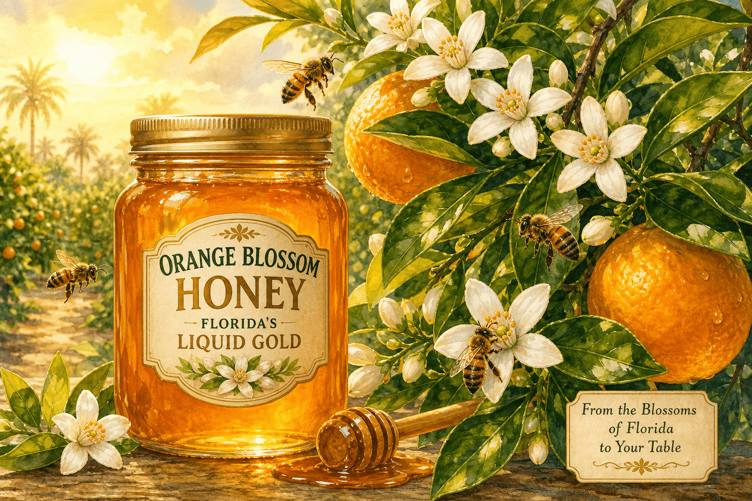Orange Blossom Honey: Florida's Liquid Gold